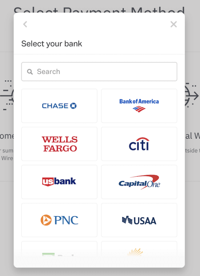 बैंक खाता चुनें
