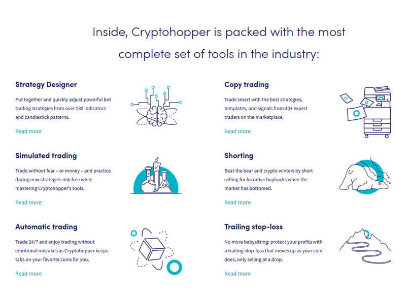 תכונות Cryptohopper