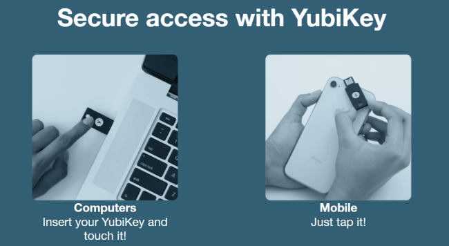 Yubico.com का स्क्रीनशॉट
